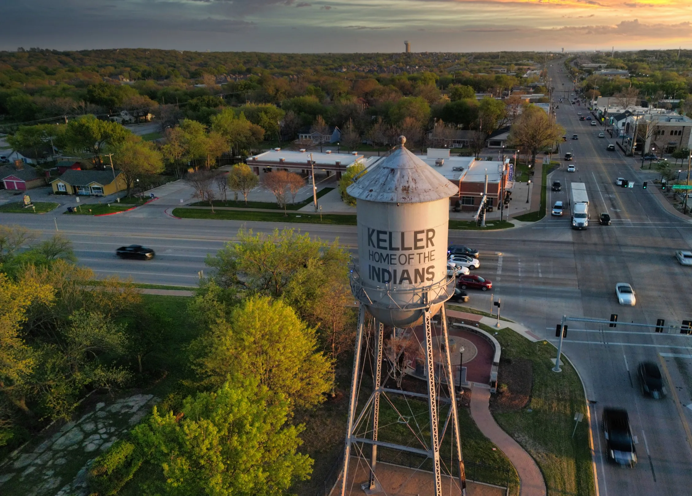 Keller water tower — Veterans Moving America, veteran-run movers serving Keller and DFW